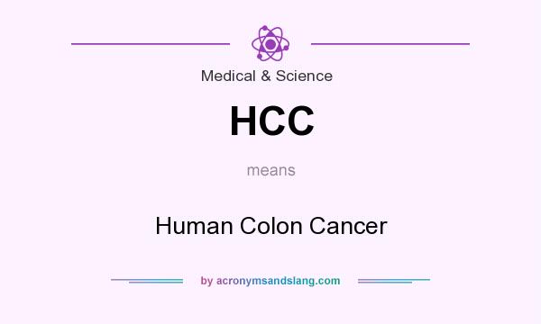 What does HCC mean? It stands for Human Colon Cancer