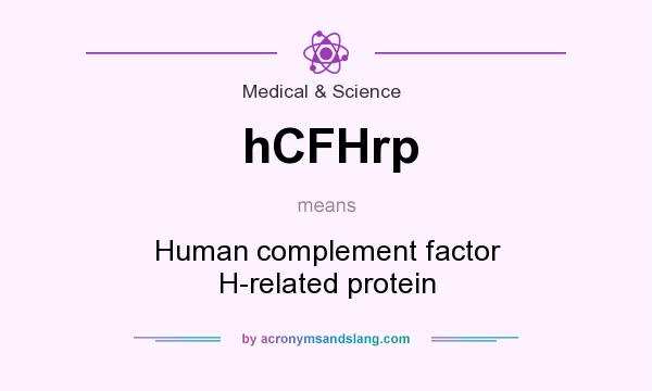 What does hCFHrp mean? It stands for Human complement factor H-related protein