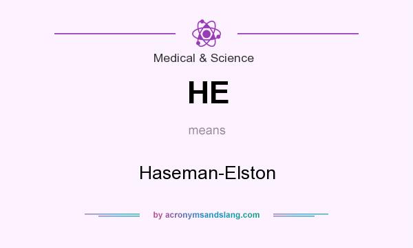 What does HE mean? It stands for Haseman-Elston