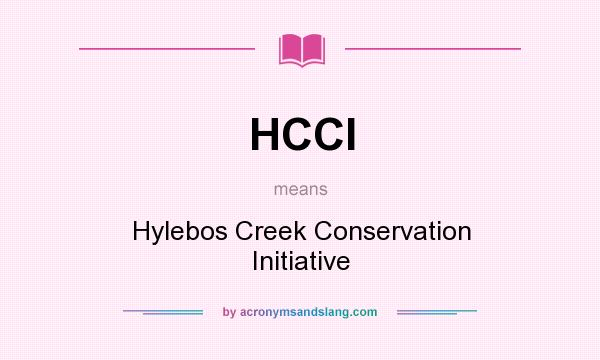 What does HCCI mean? It stands for Hylebos Creek Conservation Initiative