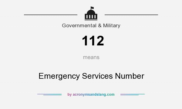 What does 112 mean? It stands for Emergency Services Number