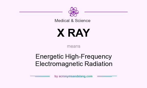 What does X RAY mean? It stands for Energetic High-Frequency Electromagnetic Radiation