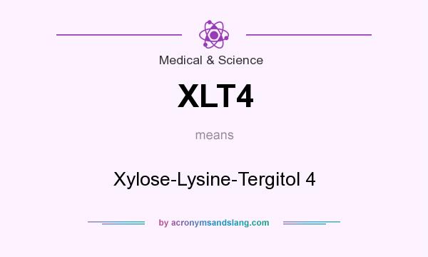 What does XLT4 mean? It stands for Xylose-Lysine-Tergitol 4