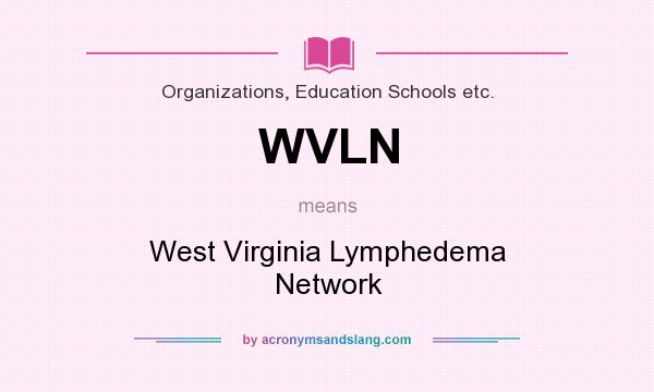 What does WVLN mean? It stands for West Virginia Lymphedema Network