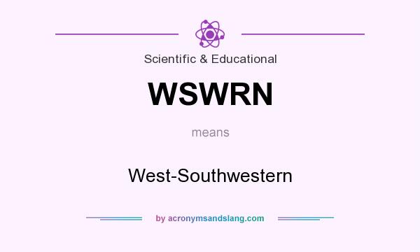 What does WSWRN mean? It stands for West-Southwestern