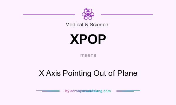 What does XPOP mean? It stands for X Axis Pointing Out of Plane