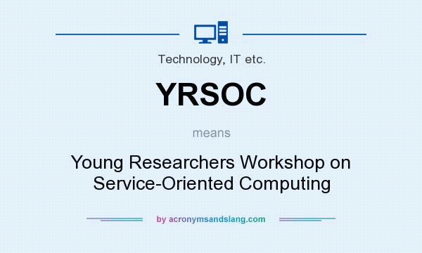 What does YRSOC mean? It stands for Young Researchers Workshop on Service-Oriented Computing