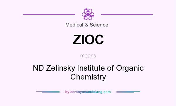 What does ZIOC mean? It stands for ND Zelinsky Institute of Organic Chemistry
