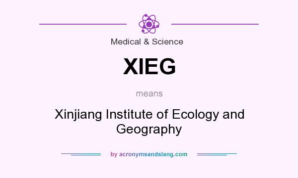 What does XIEG mean? It stands for Xinjiang Institute of Ecology and Geography