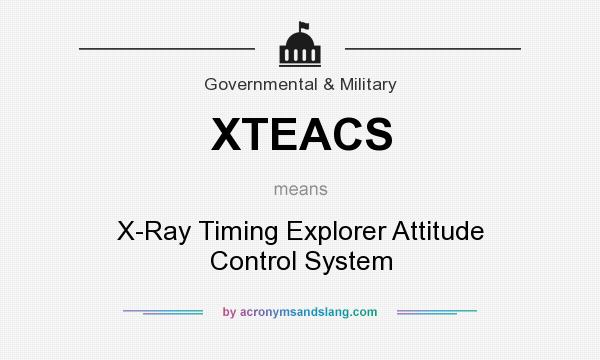 What does XTEACS mean? It stands for X-Ray Timing Explorer Attitude Control System