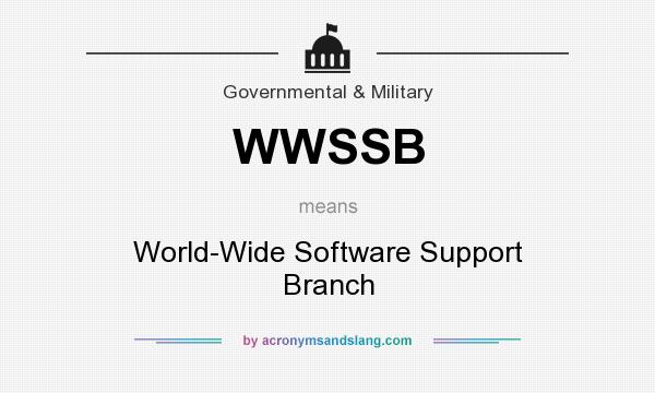 What does WWSSB mean? It stands for World-Wide Software Support Branch