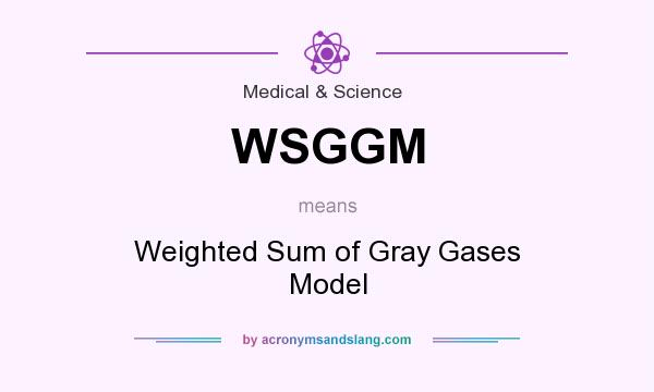 What does WSGGM mean? It stands for Weighted Sum of Gray Gases Model