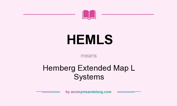 What does HEMLS mean? It stands for Hemberg Extended Map L Systems