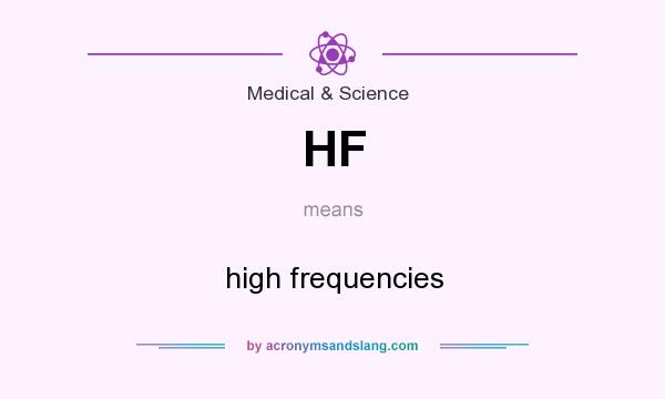 What does HF mean? It stands for high frequencies