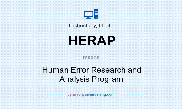 What does HERAP mean? It stands for Human Error Research and Analysis Program