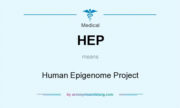 What does HEP mean? It stands for Human Epigenome Project