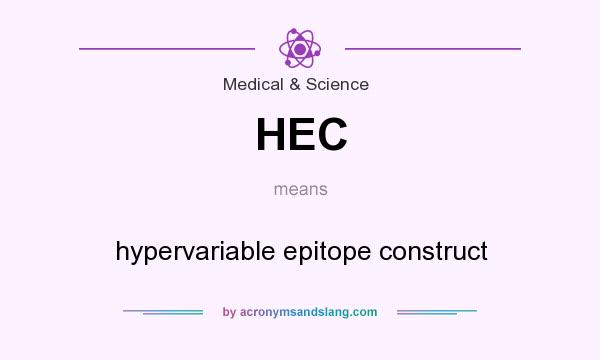 What does HEC mean? It stands for hypervariable epitope construct