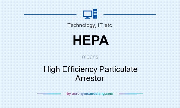 What does HEPA mean? It stands for High Efficiency Particulate Arrestor