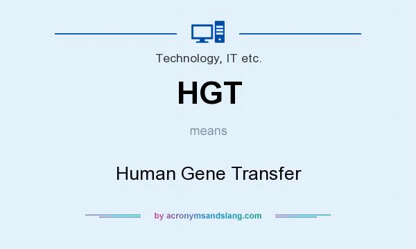 What does HGT mean? It stands for Human Gene Transfer