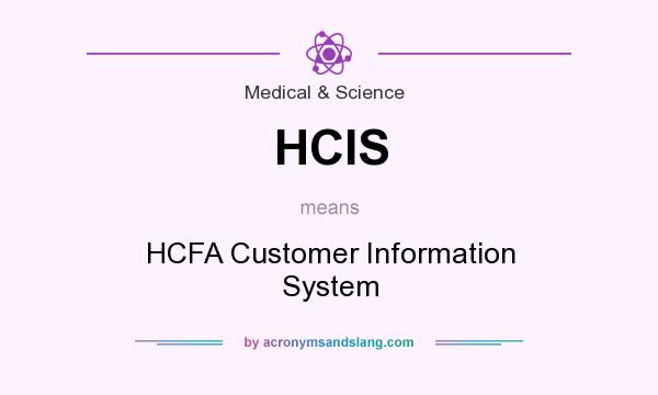 What does HCIS mean? It stands for HCFA Customer Information System