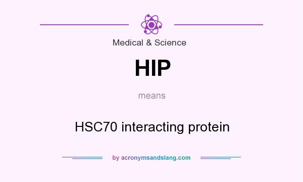 What does HIP mean? It stands for HSC70 interacting protein