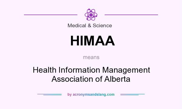 What does HIMAA mean? It stands for Health Information Management Association of Alberta