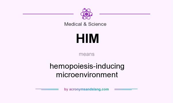 What does HIM mean? It stands for hemopoiesis-inducing microenvironment