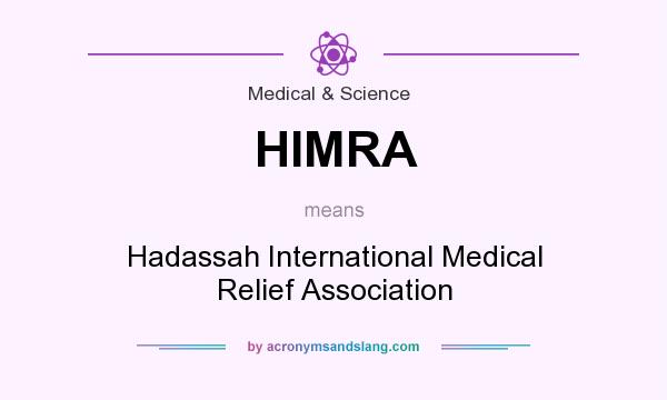 What does HIMRA mean? It stands for Hadassah International Medical Relief Association