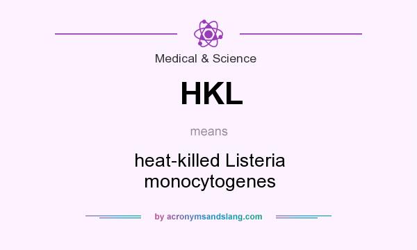 What does HKL mean? It stands for heat-killed Listeria monocytogenes