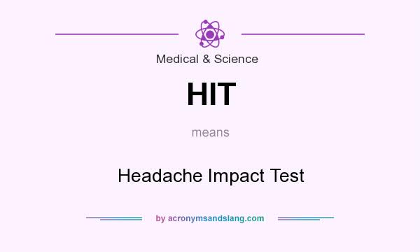 What does HIT mean? It stands for Headache Impact Test