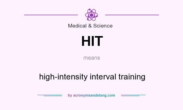 What does HIT mean? It stands for high-intensity interval training