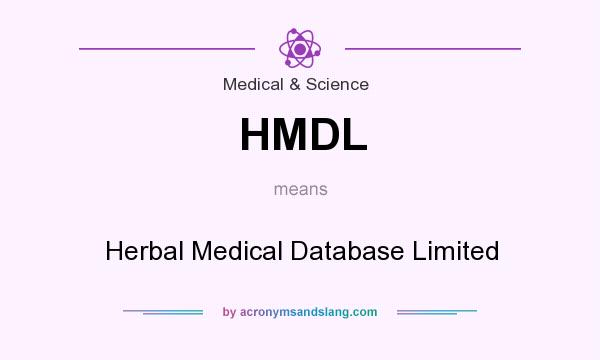 What does HMDL mean? It stands for Herbal Medical Database Limited