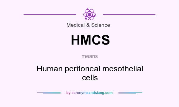 What does HMCS mean? It stands for Human peritoneal mesothelial cells