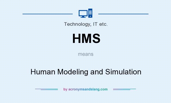 What does HMS mean? It stands for Human Modeling and Simulation