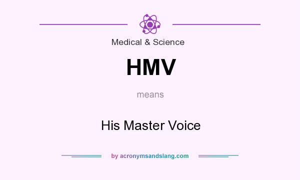 What does HMV mean? It stands for His Master Voice