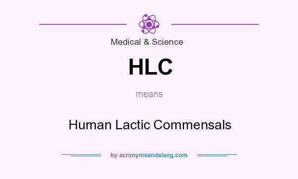 What does HLC mean? It stands for Human Lactic Commensals