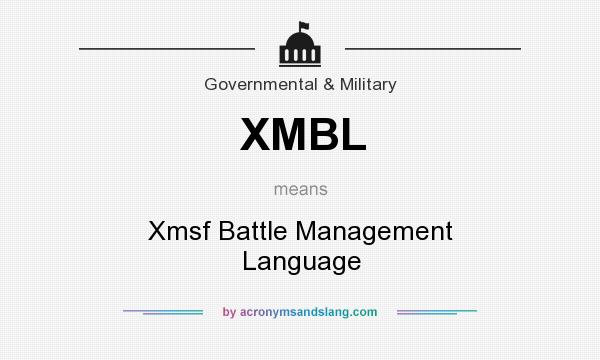 What does XMBL mean? It stands for Xmsf Battle Management Language