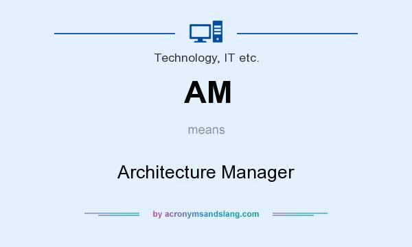 What does AM mean? It stands for Architecture Manager
