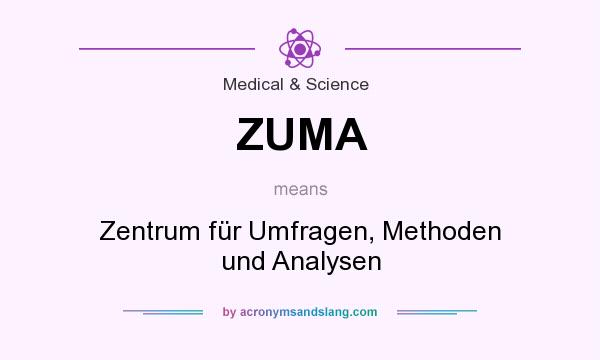 What does ZUMA mean? It stands for Zentrum für Umfragen, Methoden und Analysen
