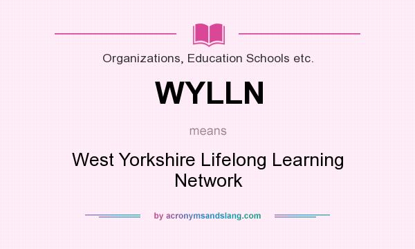 What does WYLLN mean? It stands for West Yorkshire Lifelong Learning Network