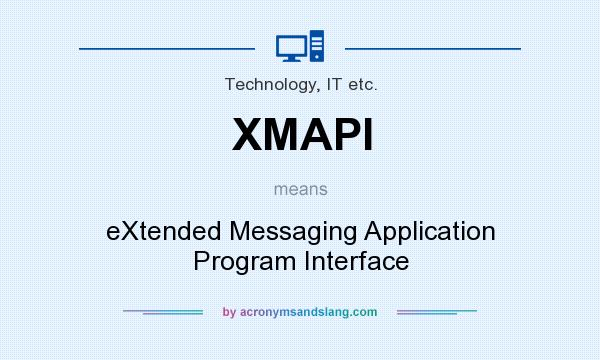 What does XMAPI mean? It stands for eXtended Messaging Application Program Interface