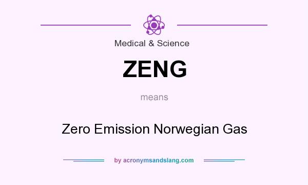 What does ZENG mean? It stands for Zero Emission Norwegian Gas