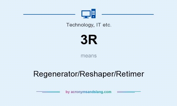 What does 3R mean? It stands for Regenerator/Reshaper/Retimer