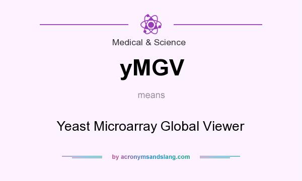 What does yMGV mean? It stands for Yeast Microarray Global Viewer