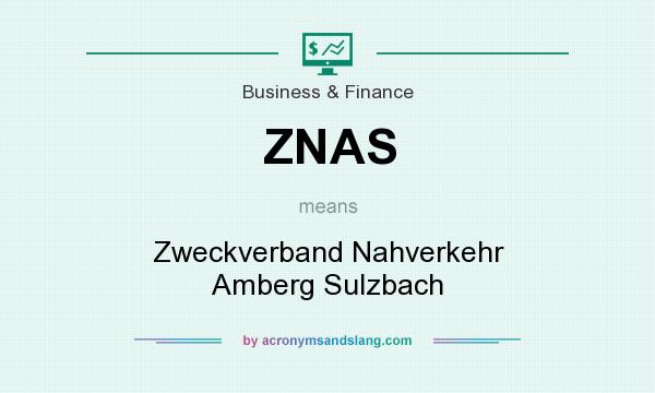What does ZNAS mean? It stands for Zweckverband Nahverkehr Amberg Sulzbach