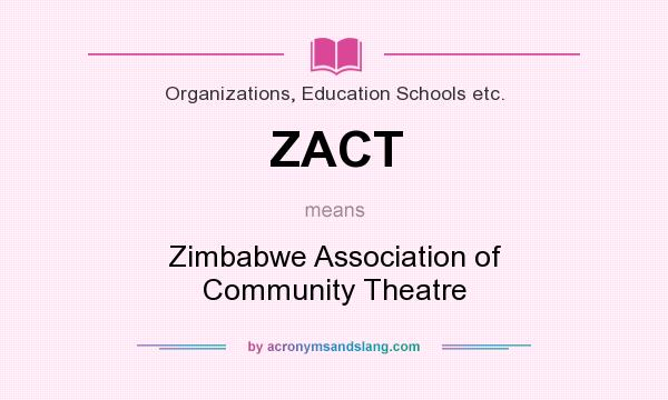What does ZACT mean? It stands for Zimbabwe Association of Community Theatre