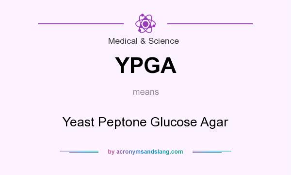 What does YPGA mean? It stands for Yeast Peptone Glucose Agar