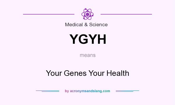 What does YGYH mean? It stands for Your Genes Your Health