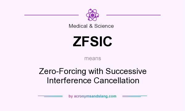 What does ZFSIC mean? It stands for Zero-Forcing with Successive Interference Cancellation