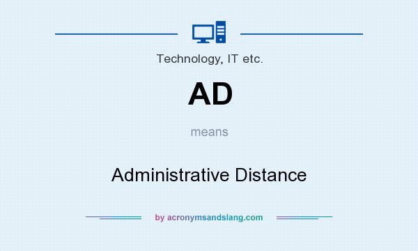 What does AD mean? It stands for Administrative Distance